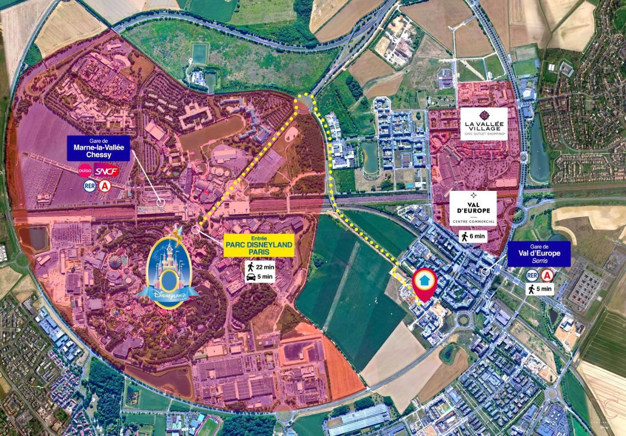 Disneyland-Paris 4 Pers, Parking, Wifi, Шеси Экстерьер фото